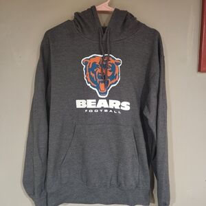 NFL Chicago Bears Gray Hoodie Mens Size Small